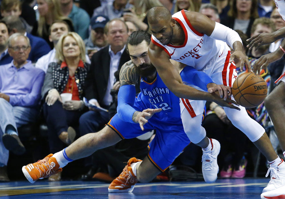 Paul scores 25; Rockets top Thunder for 16th straight win