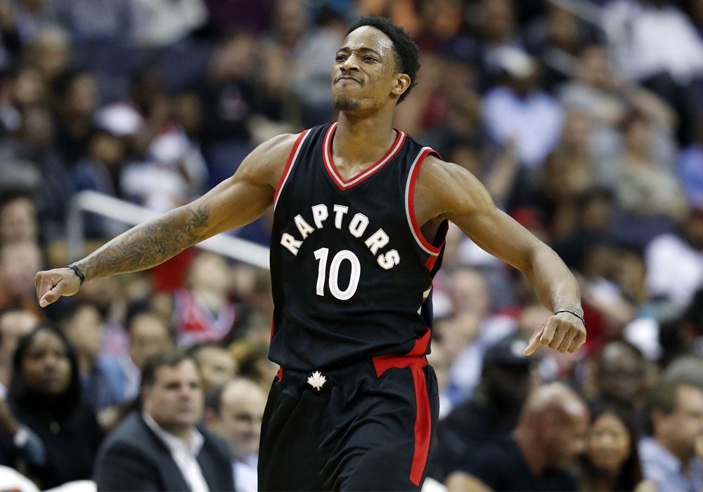 DeRozan scores 42 as Raptors clinch playoff spot with OT win