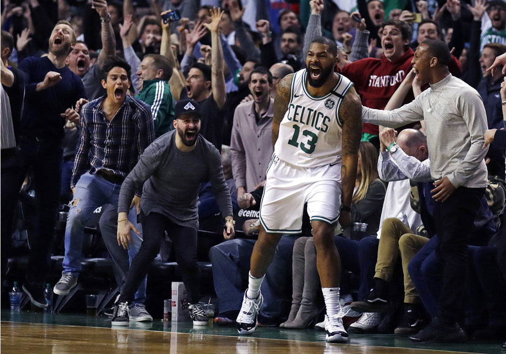 Marcus Morris hits game-winning triple to lift Celtics over Thunder