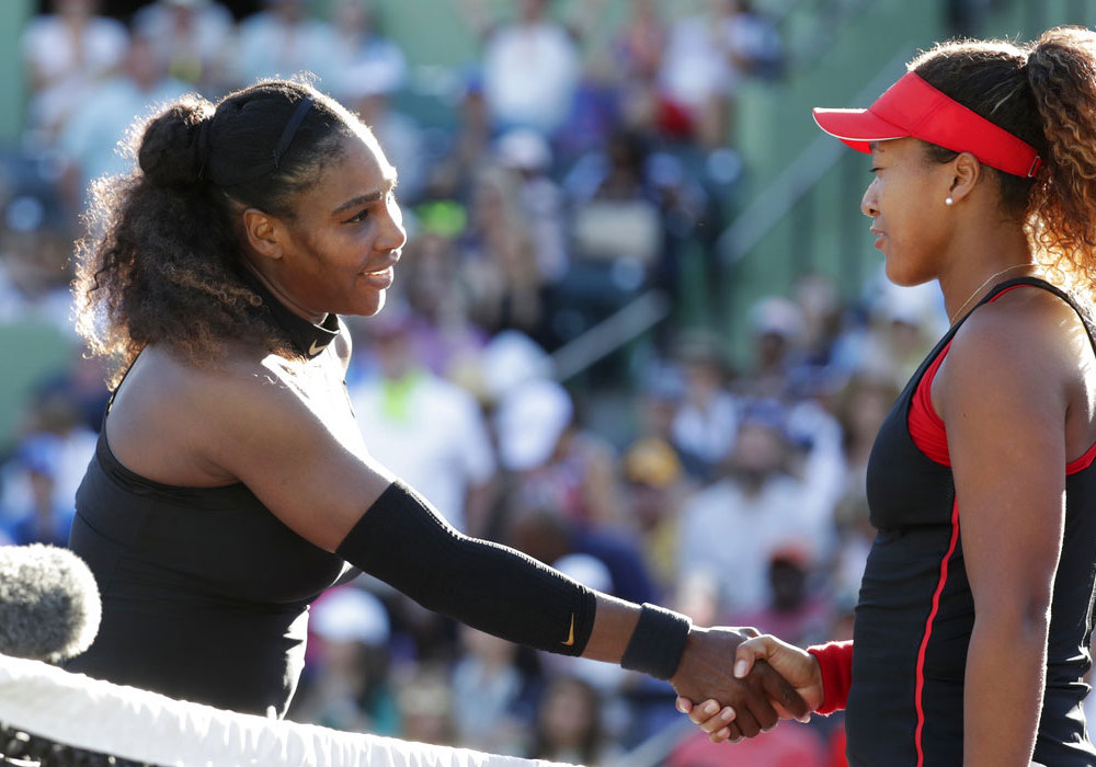 Serena Williams loses to Osaka in 1st round at Miami Open