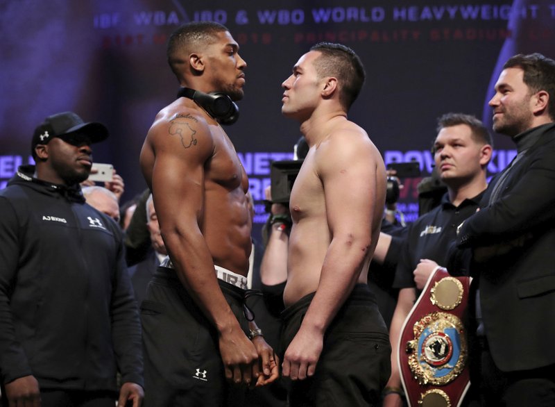  Joshua 6lbs heavier than Parker for heavyweight title bout