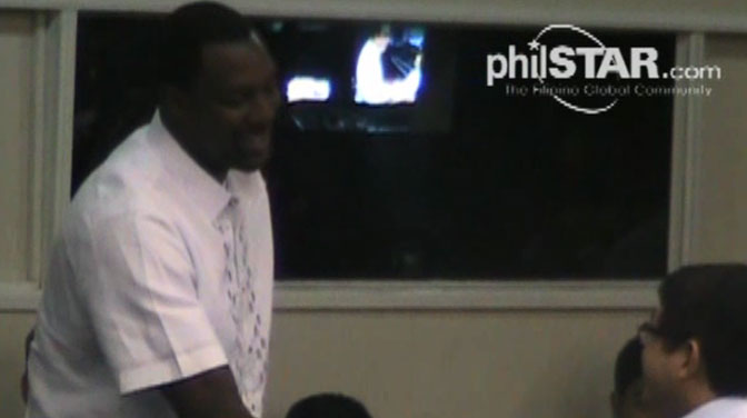 WATCH: Andray Blatche welcomed at Senate