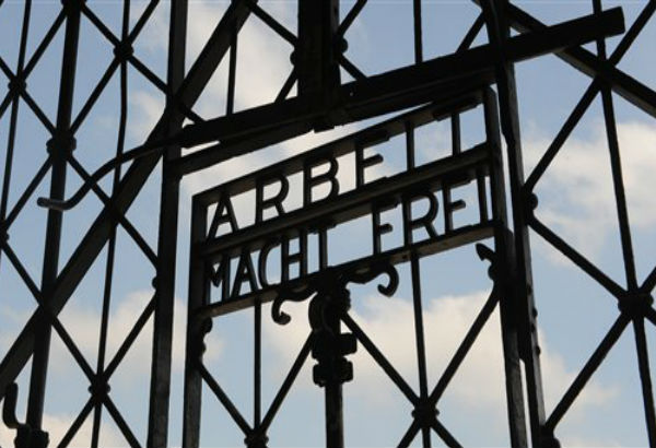 Historic gate at Dachau concentration camp stolen