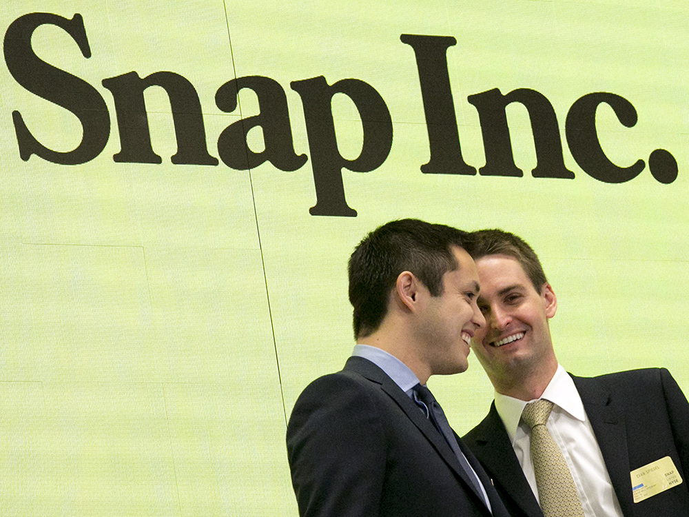 Snapchat's growth stalls in Facebook's shadow; stock plunges 