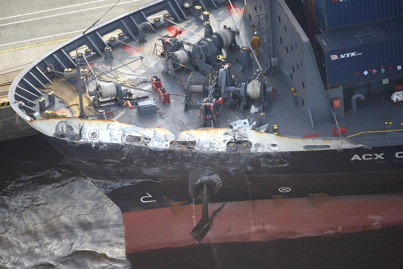 â��US sailors likely at fault in cargo ship collisionâ��                 