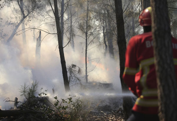 Portugal fights record number of wildfires for 1 day in 2017