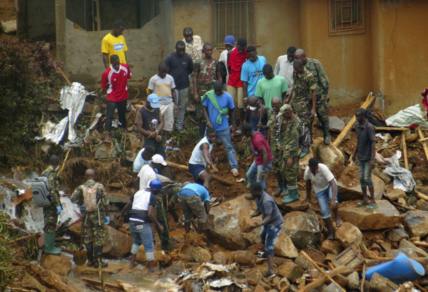 Sierra Leone churches hold services for mudslide victims