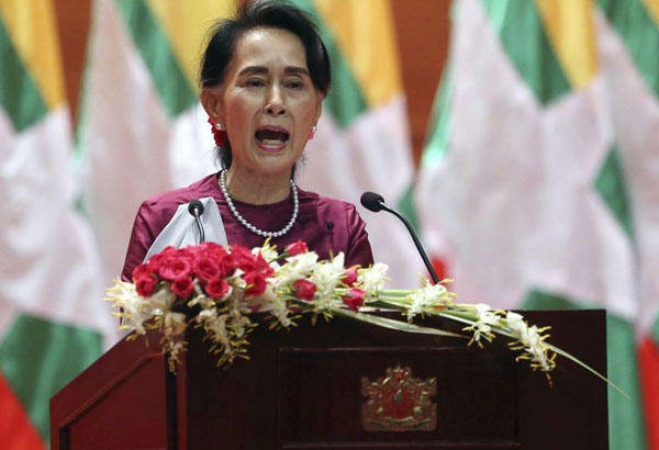 Reactions to Myanmar leader Aung San Suu Kyi's speech