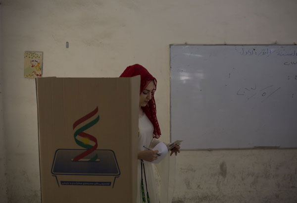 Iraqi Kurds vote in referendum on independence from Baghdad