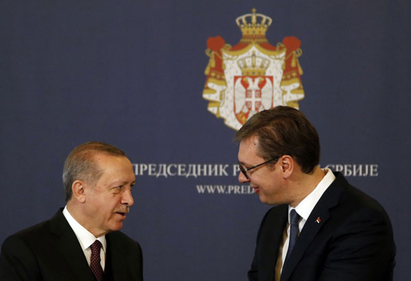 Erdogan holds talks in Serbia as Turkey hikes Balkan clout