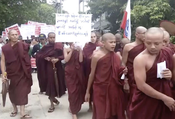 Buddhists protest to urge Myanmar not to repatriate Rohingya