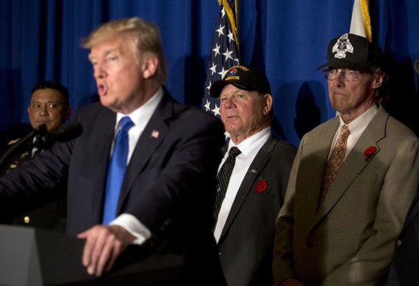 Trump marks Veterans Day in Vietnam