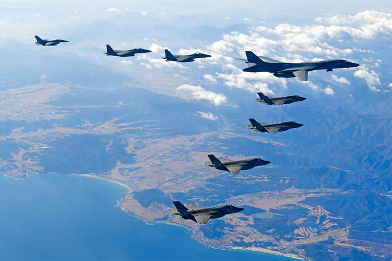 N. Korea says war is inevitable as allies continue war games