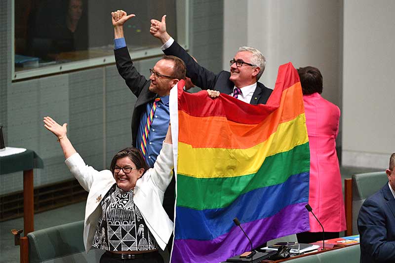 Australian prime minister rushes gay marriage into law