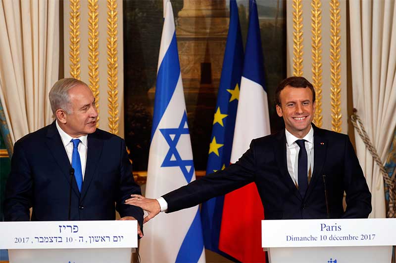 Israeli, French leaders tangle over US Jerusalem decision