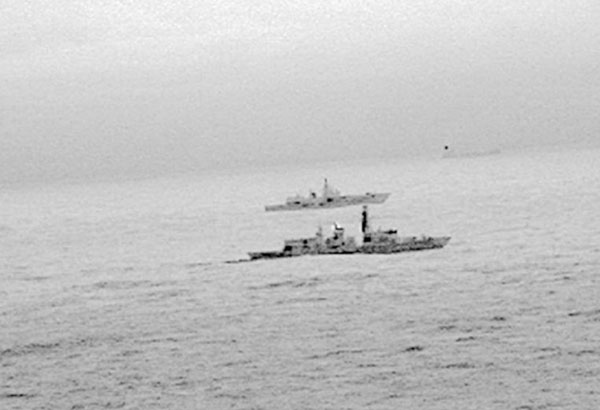 British navy escorts Russian warship near UK waters