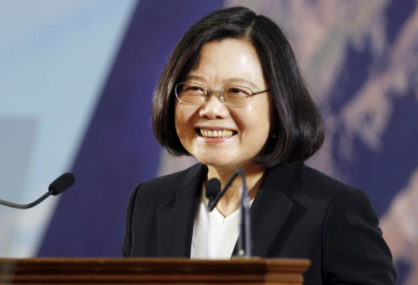 Taiwan's president pledges stronger defense to counter China