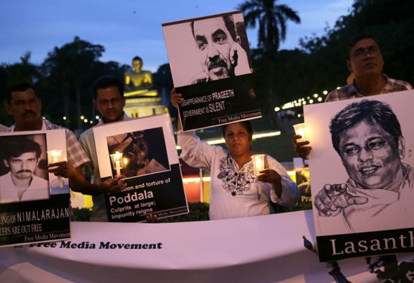 Sri Lanka journalists remember killed, abducted colleagues