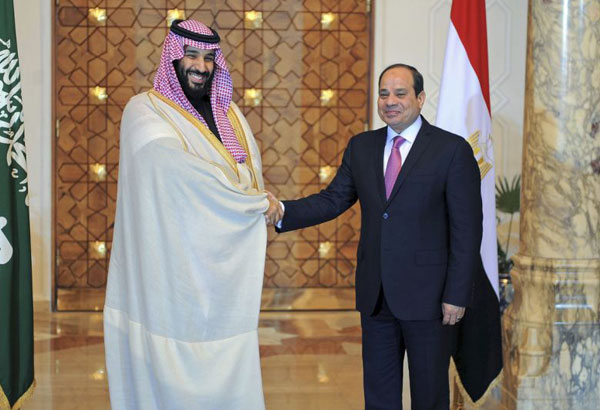 Egypt fetes Saudi crown prince during visit to Suez Canal