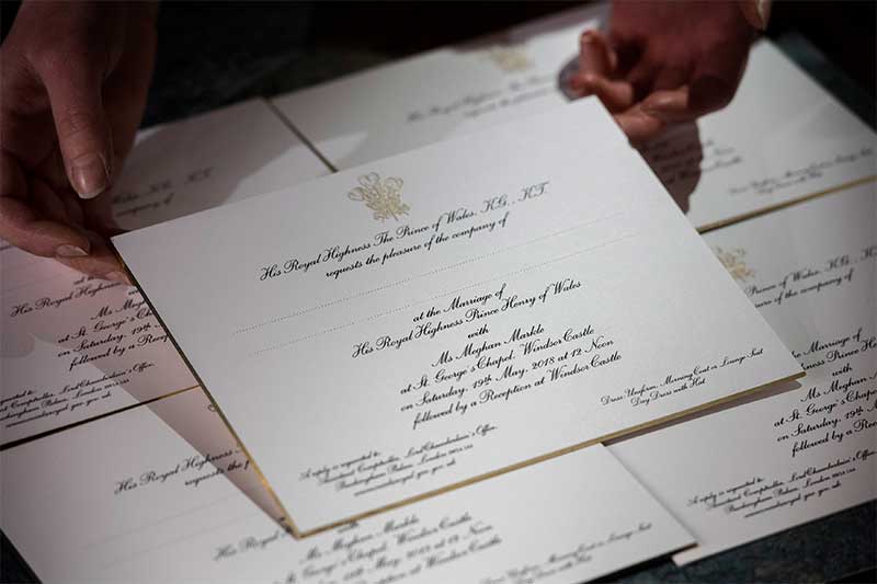 Sealed and delivered: Royal wedding invitations dispatched