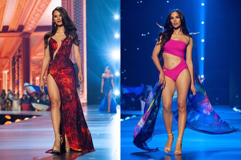 In photos Catriona Gray sizzles in her evening gown swimsuit