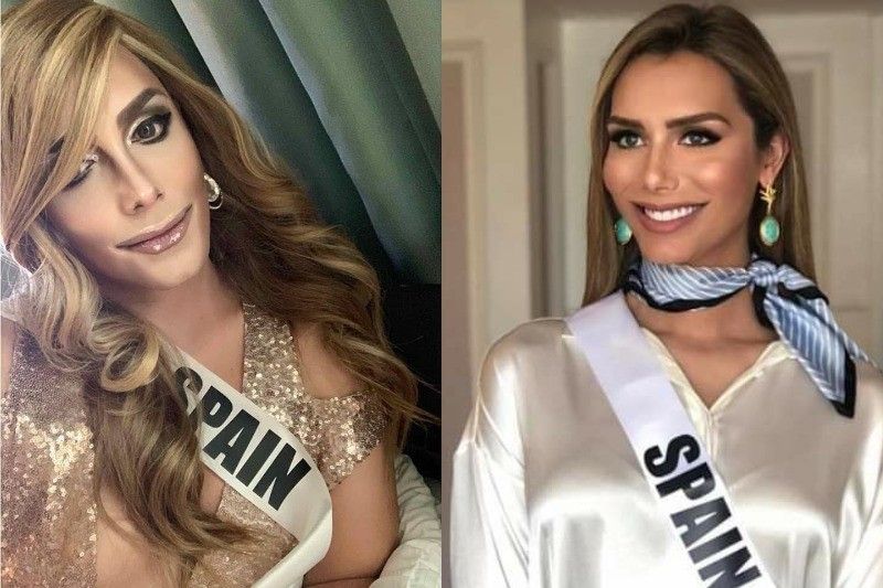 Paolo Ballesteros congratulates Catriona as Spainâ��s Angela Ponce