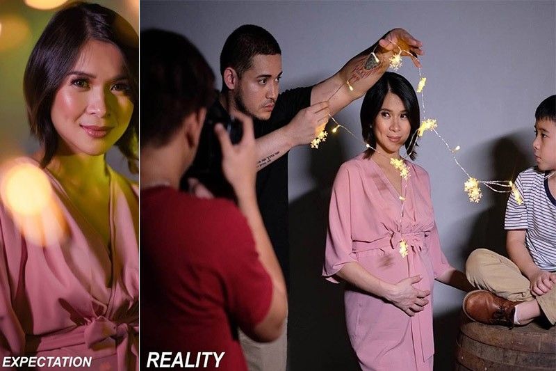 LJ Reyes, Paolo Contis stage hilarious 'expectation vs reality' maternity shoot