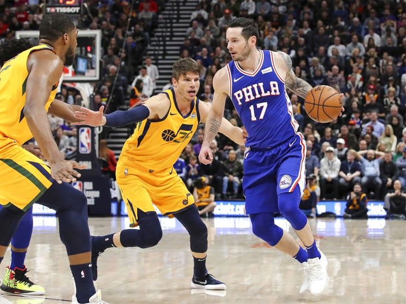 Redick, Embiid help 76ers roll over Jazz