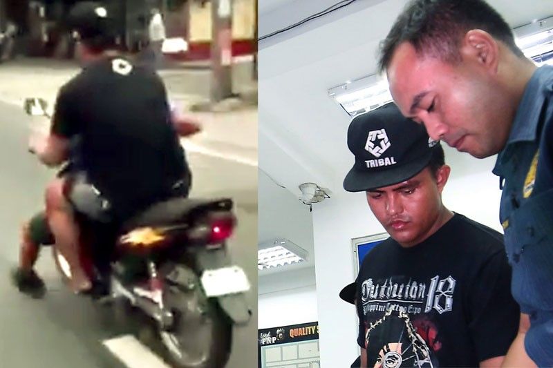 Motorbike thief in viral video falls | Philstar.com