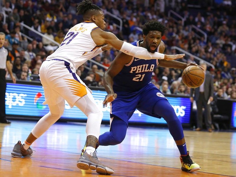 Embiid explodes with 42 points as 76ers repel Suns