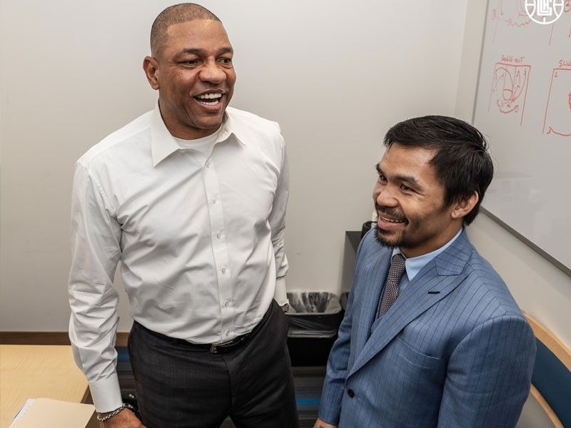 WATCH: Manny Pacquiao meets Clippers coach Doc Rivers at 'Filipino Heritage Night'