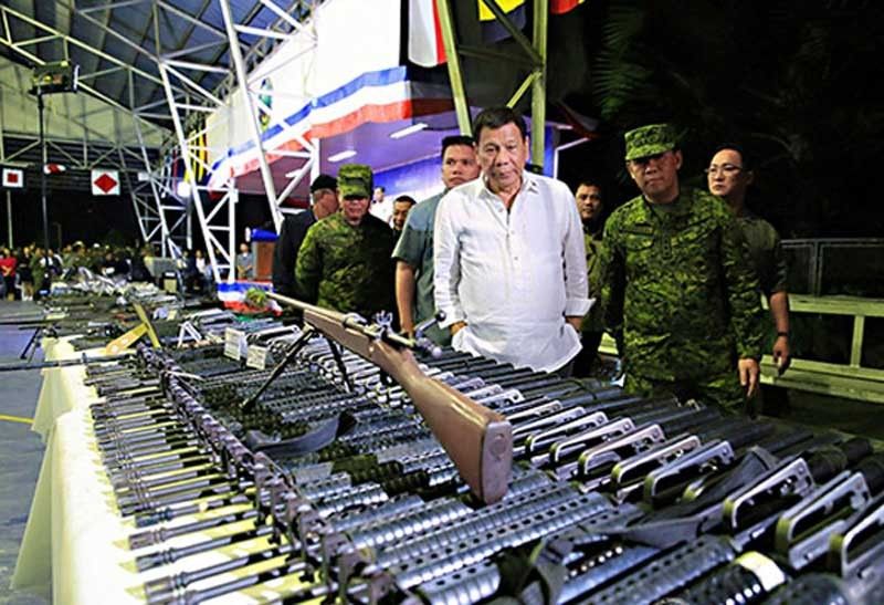 Duterte rules out purchase of firearms from US