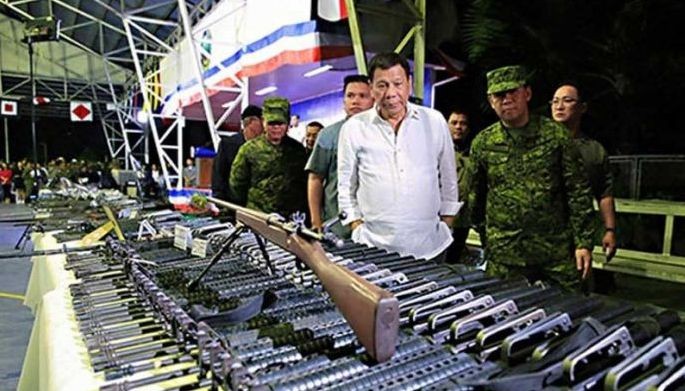 Duterte rules out purchase of firearms from US