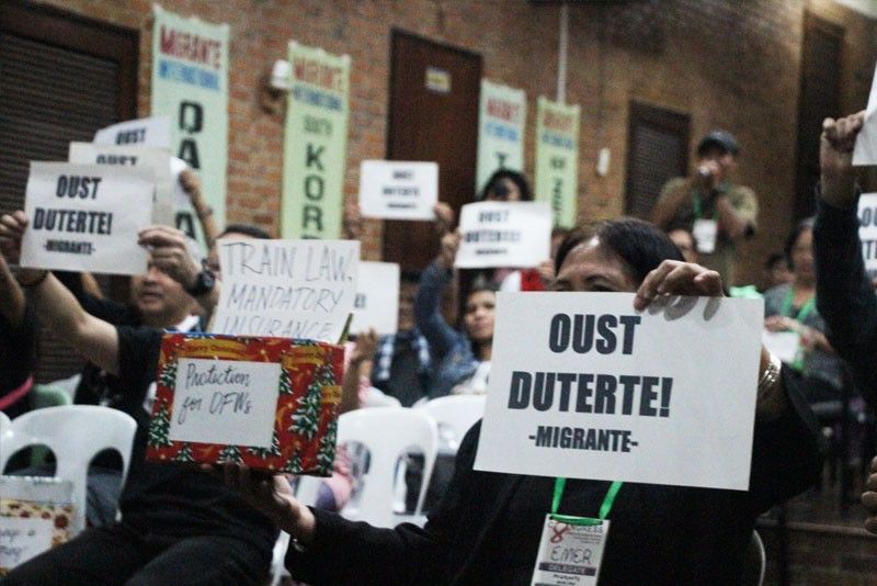 Migrante hits Duterte for rape remarks