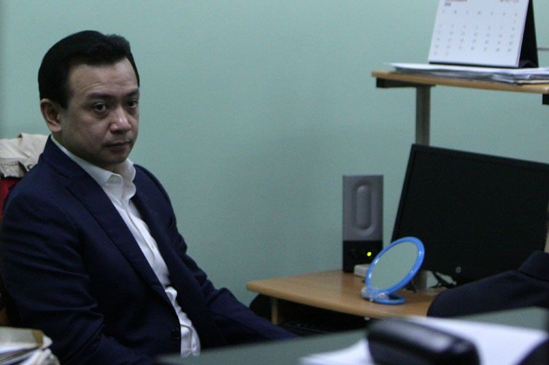 Trillanes goes to Davao, pleads not guilty to libel