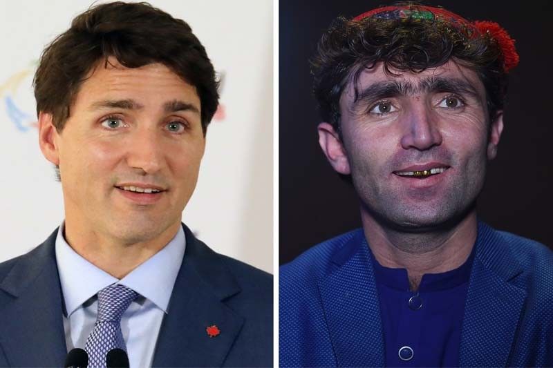 Afghan talent show singer finds fame as Justin Trudeau's double