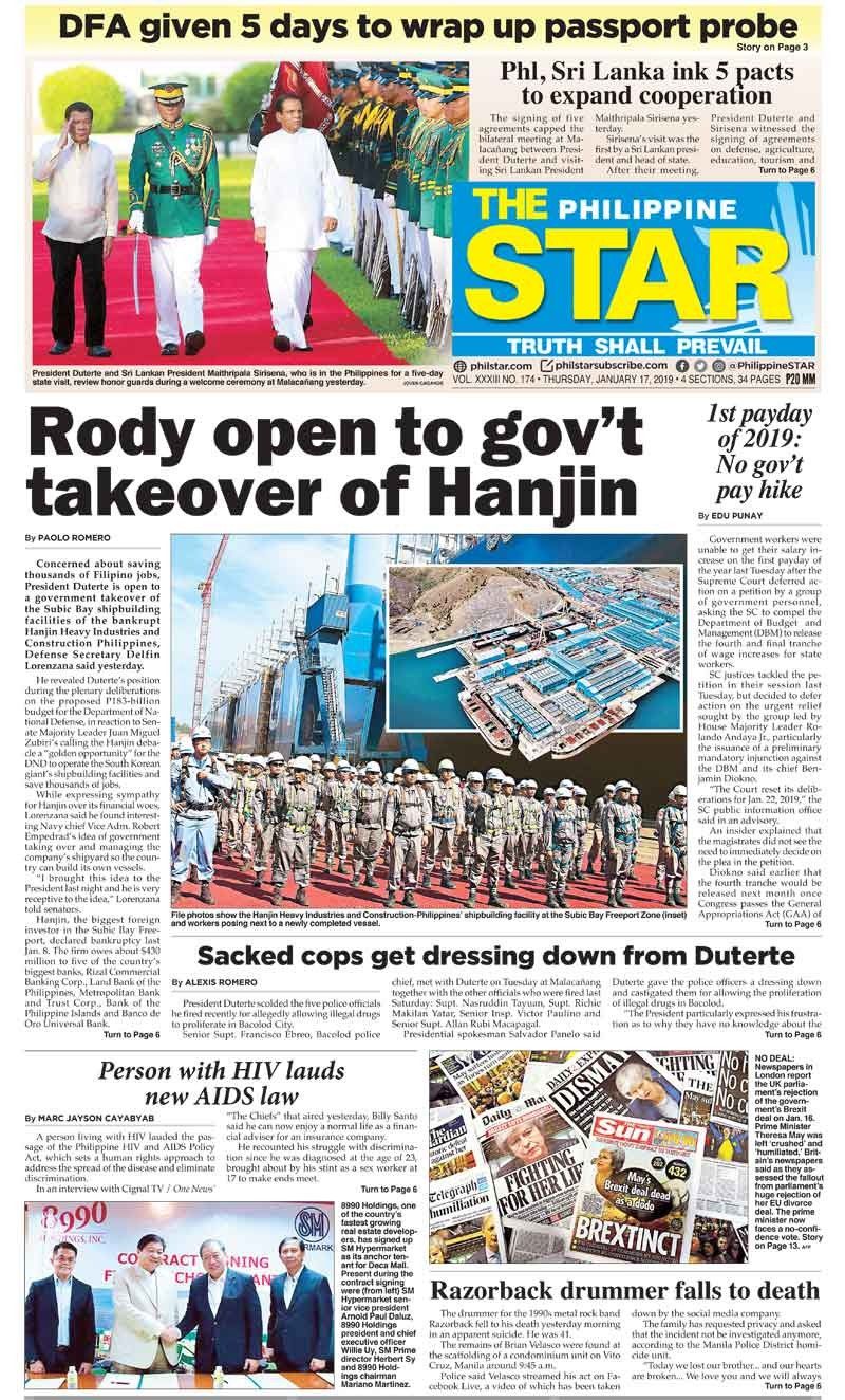 The STAR Cover (January 17, 2019)