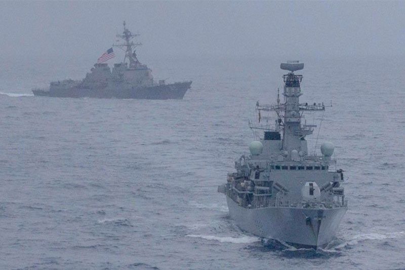 UK, US navies hold rare joint drills in South China Sea