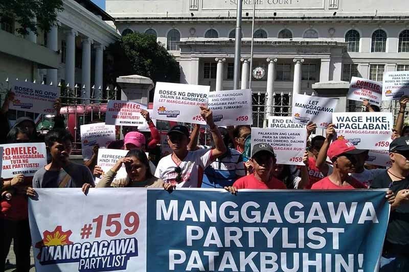 Manggagawa party-list seeks SC relief in disqualification