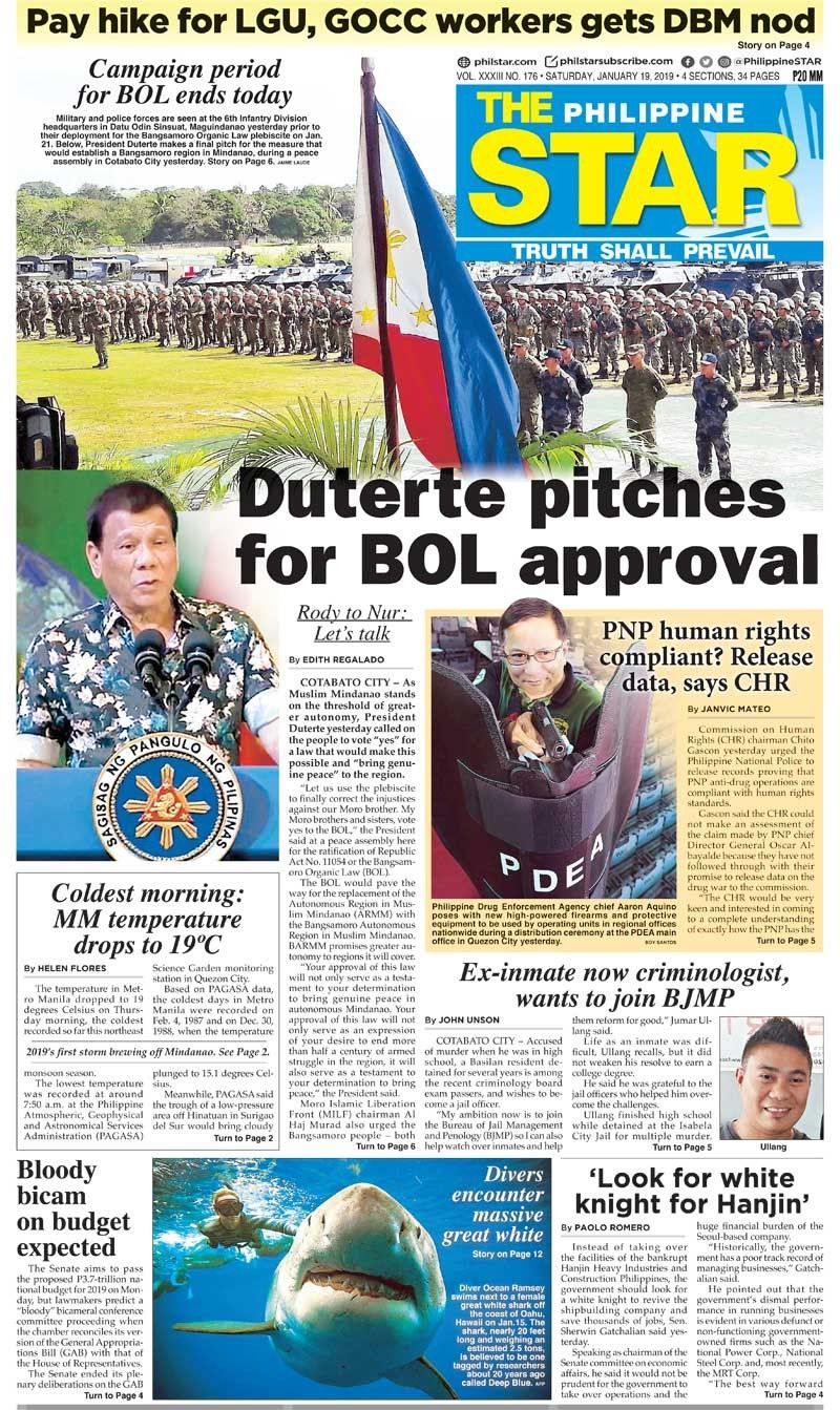The STAR Cover (January 19, 2019)