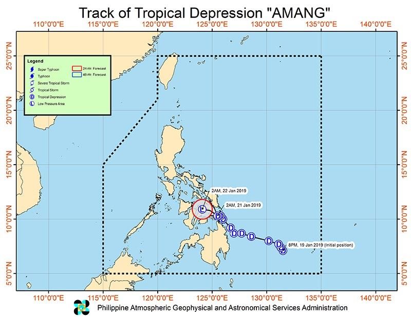 Signal No. 1 in 8 areas as 'Amang' approaches Southern Leyte