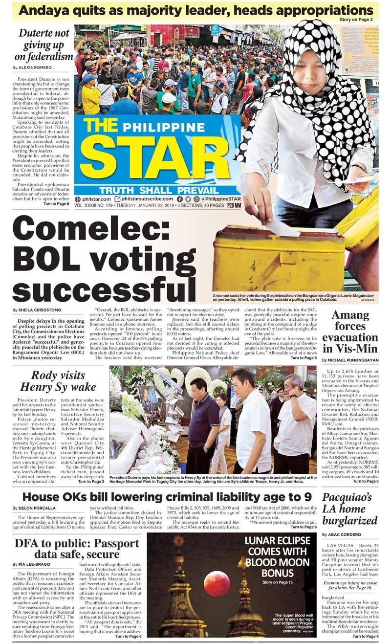 The STAR Cover (January 22, 2019)