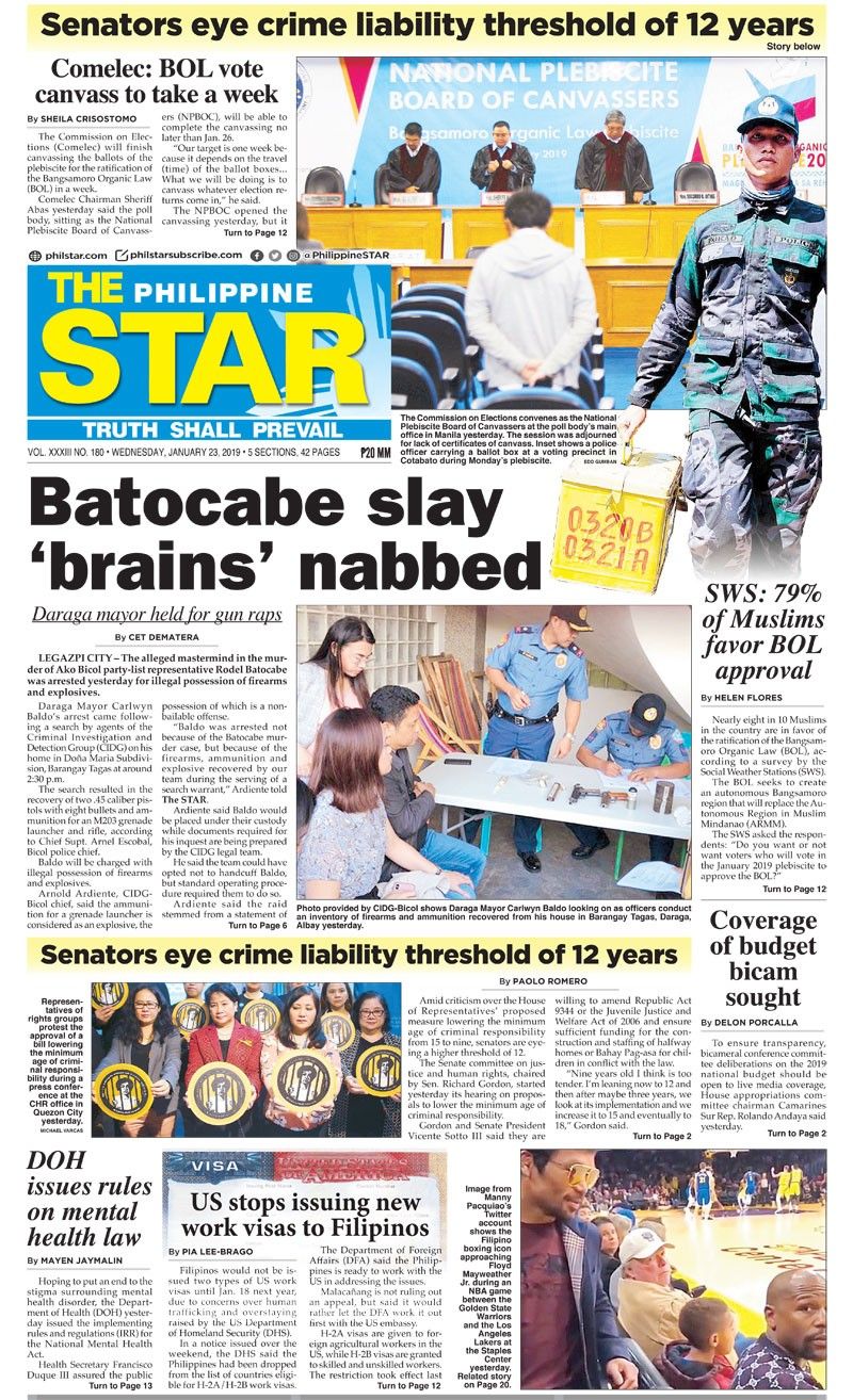 The STAR Cover (January 23, 2019)