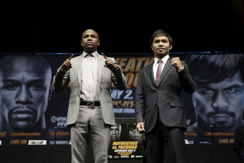 Stay retired if you canâ��t fight on my level, Pacquiao tells Mayweather