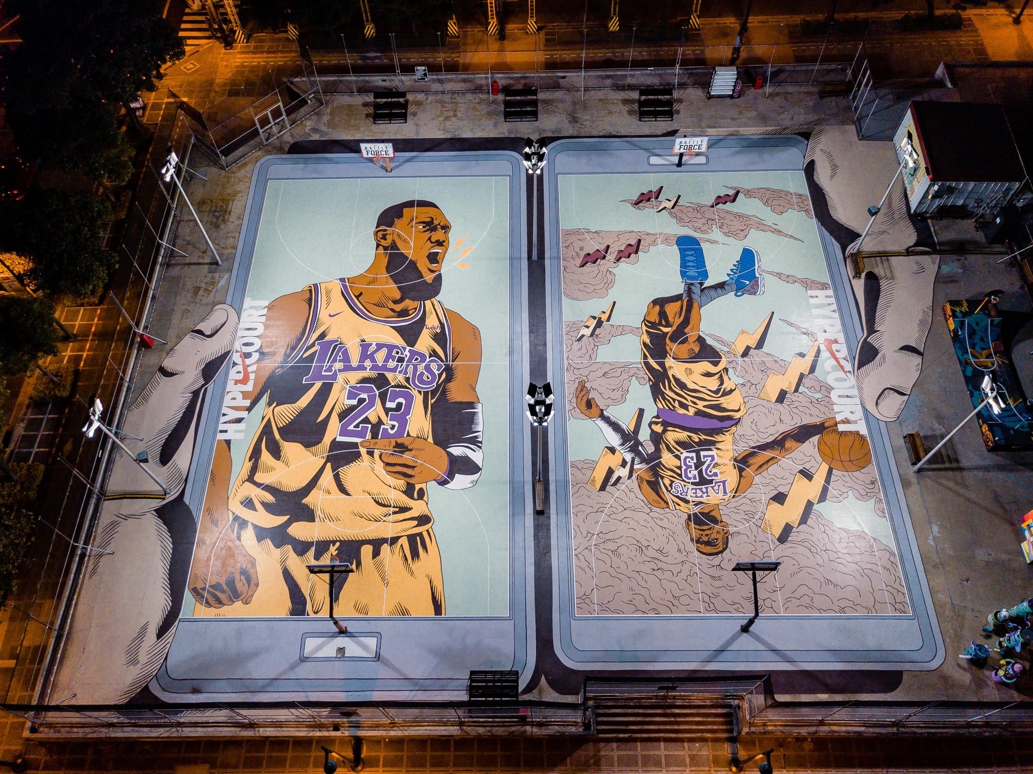 'LeBron court' in Taguig gets Lakers touch