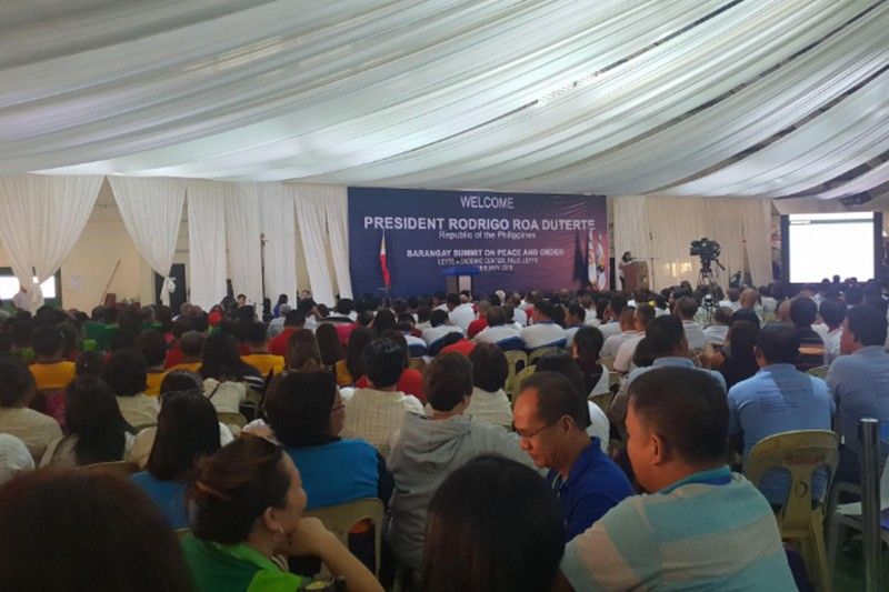 Duterte â��not feeling well,â�� skips event in Leyte