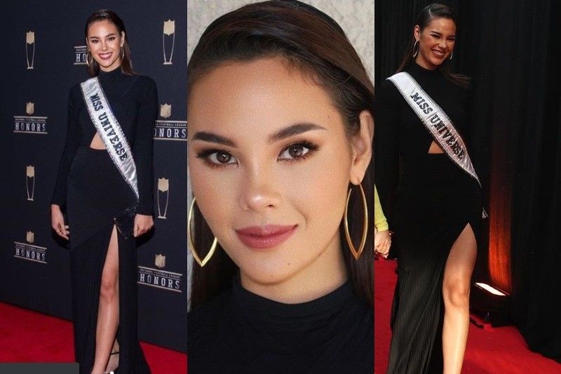 In Photos: Catriona Gray attends â��first red carpet for 2019â�� at NFL Honors