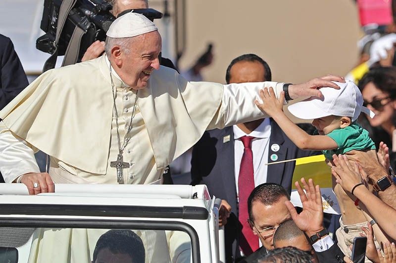 Pope Francis holds historic public mass in UAE