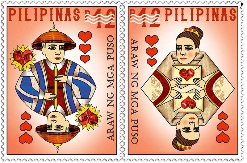 Phlpost Issues King And Queen Of Hearts Stamps Philstar Com