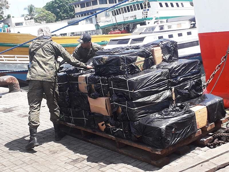 P2.2-million smuggled cigarettes seized in Zambo